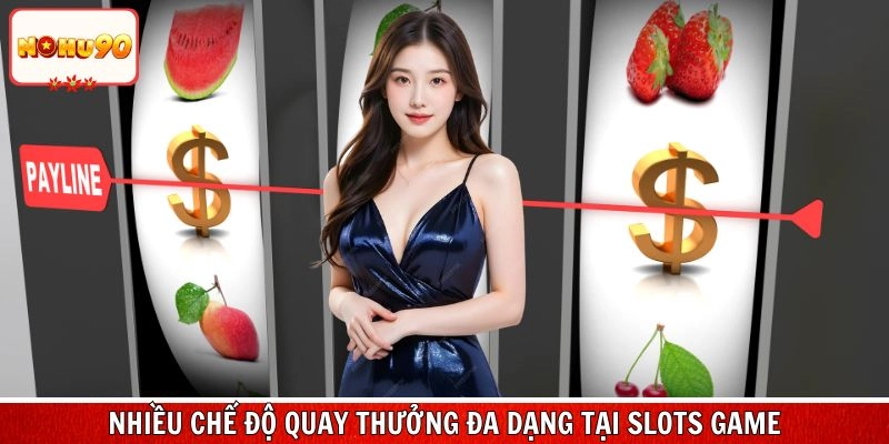 Khám phá nhiều chế độ quay thưởng đa dạng tại slots game